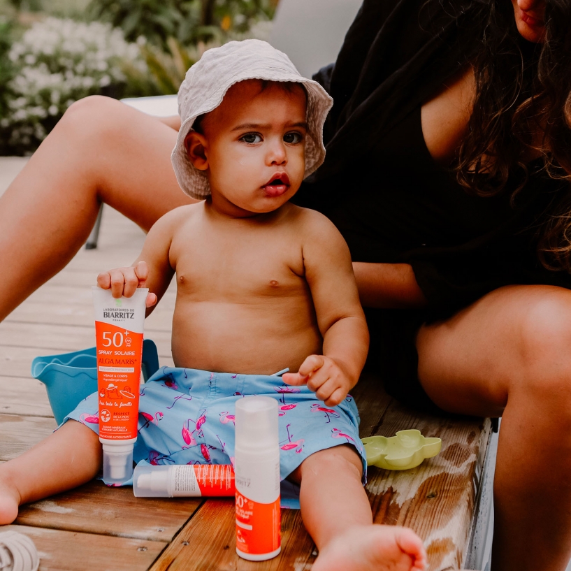 Spray solaire famille SPF50+